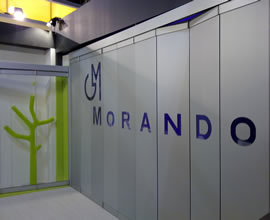 GM Alu, internal partition in glass and aluminium